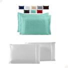 Kit Porta Travesseiro Fronha Travesseiro + Capa Impermeável