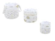 Kit Porta Trecos C/ 3 Peças Balão Brilha no Escuro - Baby Joy