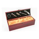 Kit porta vinho caixa de madeira c/ 5 peças