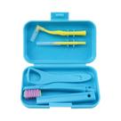 Kit Portátil de Limpeza Dentária com Escova e Escova Interdental Removíveis