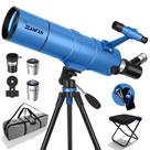Kit portátil de telescópio Dianfan com abertura de 90 mm e distância focal de 550 mm Kit portátil de telescópio Dianfan com abertura de 90 mm e distância focal de 550 mm