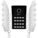 Kit Porteiro Coletivo 16 Pontos Edifício Prédio + 16 Interfones Lider