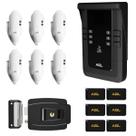 Kit porteiro coletivo 6 pontos s500 + al100 + tag agl