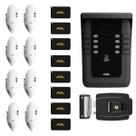 Kit porteiro coletivo 8 pontos s500 + al100 + tag agl
