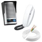 Kit Porteiro Eletrônico Interfone Residencial F8-NTL + 20m Cabo 4 vias HDL