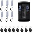 Kit Porteiro Interfone Coletivo Eletrônico 06 Pontos Intelbras Com 12 Tags Predial Residencial
