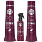 Kit Pós Progressiva Haskell Shampoo e Condic 500ml+ Leave In