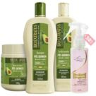 Kit Pós Química 1 Shampoo 1 Cond 1 Banho 500ml + Finalizador Obrigatório Lourre 120ml