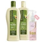 Kit Pós Química 1 Shampoo 1 Condicionador 500ml + Finalizador Obrigatório Lourre 120ml