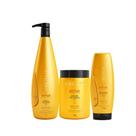 Kit Pós-Química Repair System Completo Shampoo 1L + Máscara 1Kg + Finalizador Aneethun 250g Reconstrução Intensiva