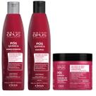 Kit Pós Química Salon Opus Cless Shampoo Condicionador 350ml e Máscara 400ml Força e Reparação Profunda