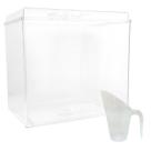 Kit Pote Cereais Acrílico Retangular 13,8 L + Concha 600ml