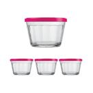 Kit Pote Copo Americano C/Tampa Cor Sortida 150ml Nadir 3Un