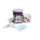 Kit Pote de Bênçãos 100 Versículos Bíblicos e Vela Artesanal - Rosa