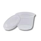 Kit pote descartavel 250 ml. c/ (20x50 un.) + tampa pt-100 tr pote descartavel 100 ml. c/ (20x100 un.) (total plast)