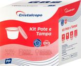 Kit Pote e Tampa 250ml Cristalcopo Kit Pote e Tampa 250ml Cristalcopo