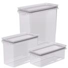 Kit pote hermético 1 x 875ml, 1 x 1,9L e 1 x 2,8L Trava Mais Plasutil