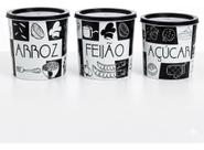 Kit Pote Hermético 2l Arroz Feijao Acucar Mantimentos