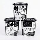 Kit Pote Hermético 2l Arroz Feijao Farinha Mantimentos Kit Pote Hermético 2l Arroz Feijao Farinha Mantimentos