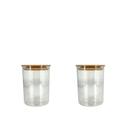 Kit Pote Hermético Acrílico Cristal Tampa Porta Mantimentos Resistente 750 ML