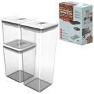 Kit Pote Hermético Branco Unitermi Organizadores P/Alimentos