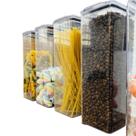 Kit Pote Hermético Quadrado 2,3 Litros Acrílico 2 Unidades