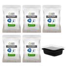 Kit Pote Preto C/ 120un 500ml Descartável Marmita Freezer Microondas Fitness