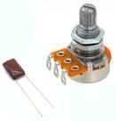 kit potenciômetro SPIRIT B500K + capacitor 0.022uF humbucker