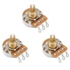 Kit Potenciometros Stratocaster Sss 250k Eixo Curto Latonado