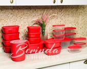 kit potes 21 pote plastico hermeticos cozinha bpa free