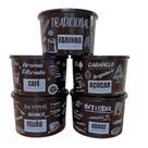 Kit Potes de Mantimentos 2L 5 peças Black PT Arroz, Feijão, Açucar, Farinha e Café