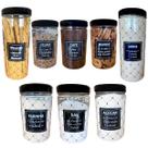 Kit potes de mantimentos com 8 unidades conjunto