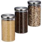 Kit Potes De Vidro Hermético 150ml Porta Tempero Tampa Inox 3 Un Kit Potes De Vidro Hermético 150ml Porta Tempero Tampa Inox 3 Un