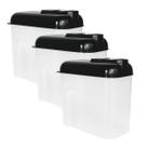 Kit Potes Farinheiros Grandes Porta Cereais Farofa 1,5l Multiuso - Kit Potes Farinheiros Grandes Porta Cereais Farofa 1,5l Multiuso -
