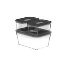 Kit Potes Fresh Lock Herméticos Vidro Borossilicato 2,4L e 725ml Forno Micro-ondas Kit Potes Fresh Lock Herméticos Vidro Borossilicato 2,4L e 725ml Forno Micro-ondas