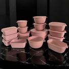 Kit Potes Herméticos 15 Peças para Armazenar Alimentos Ultra Resistentes Uso em Freezer Rosa OEM Kit Potes Herméticos 15 Peças para Armazenar Alimentos Ultra Resistentes Uso em Freezer Rosa OEM