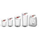 Kit Potes Hermeticos 5 unidades Com Lacre Seguro e Livre De BPA