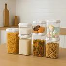 Kit Potes Herméticos Acrílico 7 Peças Organizador para Alimentos, Grãos, Temperos e Cosméticos Vedação Perfeita Adesivos