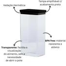 Kit Potes Herméticos Black Paramount Lumini 580ml 1300ml 2600ml