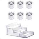 Kit Potes Hermeticos para temperos Acrílico Paramount