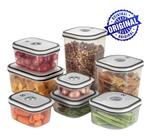 Kit Potes Hermeticos Plastico 8unid Electrolux Mantimentos