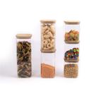 Kit Potes Hermeticos Vidro Quad Flat 1900/1400/800ml - 6 pçs Oikos Kit Potes Hermeticos Vidro Quad Flat 1900/1400/800ml - 6 pçs Oikos