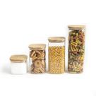 Kit Potes Mantimento Quad Flat 600/1100/1400/1900ml - 4 pçs Oikos Kit Potes Mantimento Quad Flat 600/1100/1400/1900ml - 4 pçs Oikos