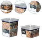 Kit Potes Organizadores de Cozinha Armários 830 ML e 1700 ml