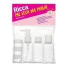 Kit Potes Para Viagem Ricca 3308 Kit Potes Para Viagem Ricca 3308