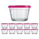 Kit Potes Pequeno Americano Tampa Cor Sortida 150ml 10Un