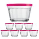 Kit Potes Pequeno Americano Tampa Cor Sortida 150ml - 7Un