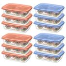 Kit Potes Plastico 12 Peças Sanremo 785ml Freezer Microondas