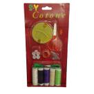Kit Pra Costura Com Agulhas Dedal Fita Métrica e Linhas