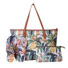 Kit Praia Bolsa Chinelo Necessaire com Estampa Tropical Qualidade e Versatilidade em um Só Produto